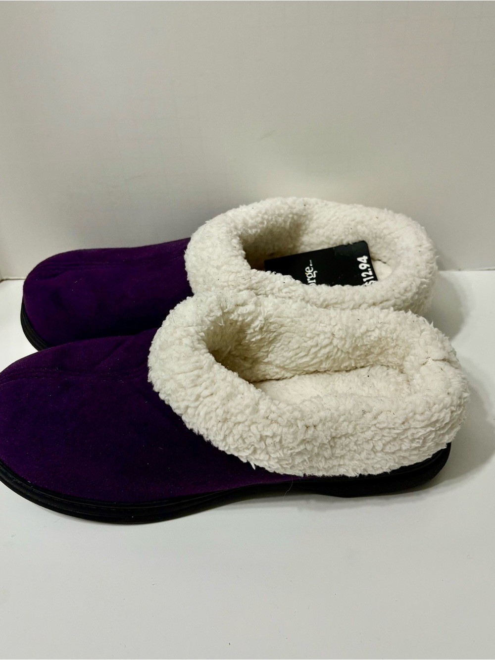 Purple Slip-On with Cream Faux-Sherpa Lining - Picture 2 of 5